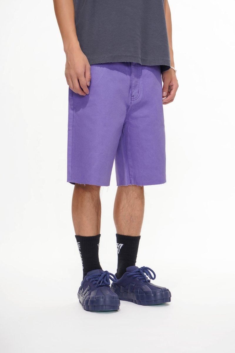 Mr.Shorts Purple Waxed Jorts - Valabasas