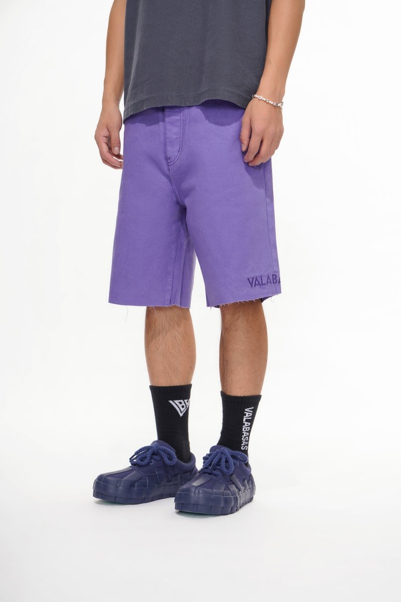 Mr.Shorts Purple Waxed Jorts - Valabasas