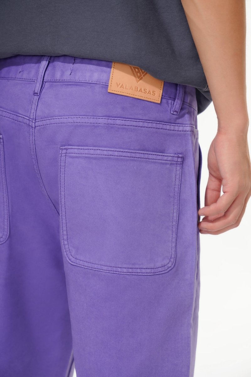 Mr.Shorts Purple Waxed Jorts - Valabasas