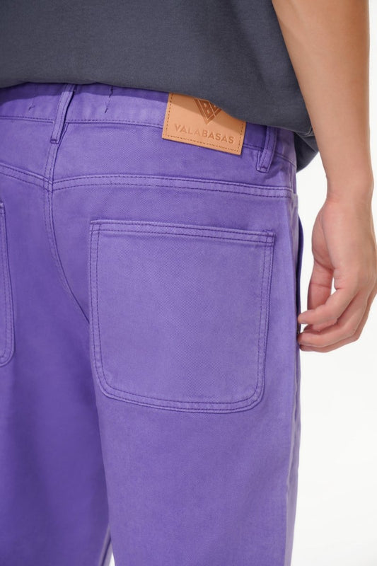 Mr.Shorts Purple Waxed Jorts - Valabasas