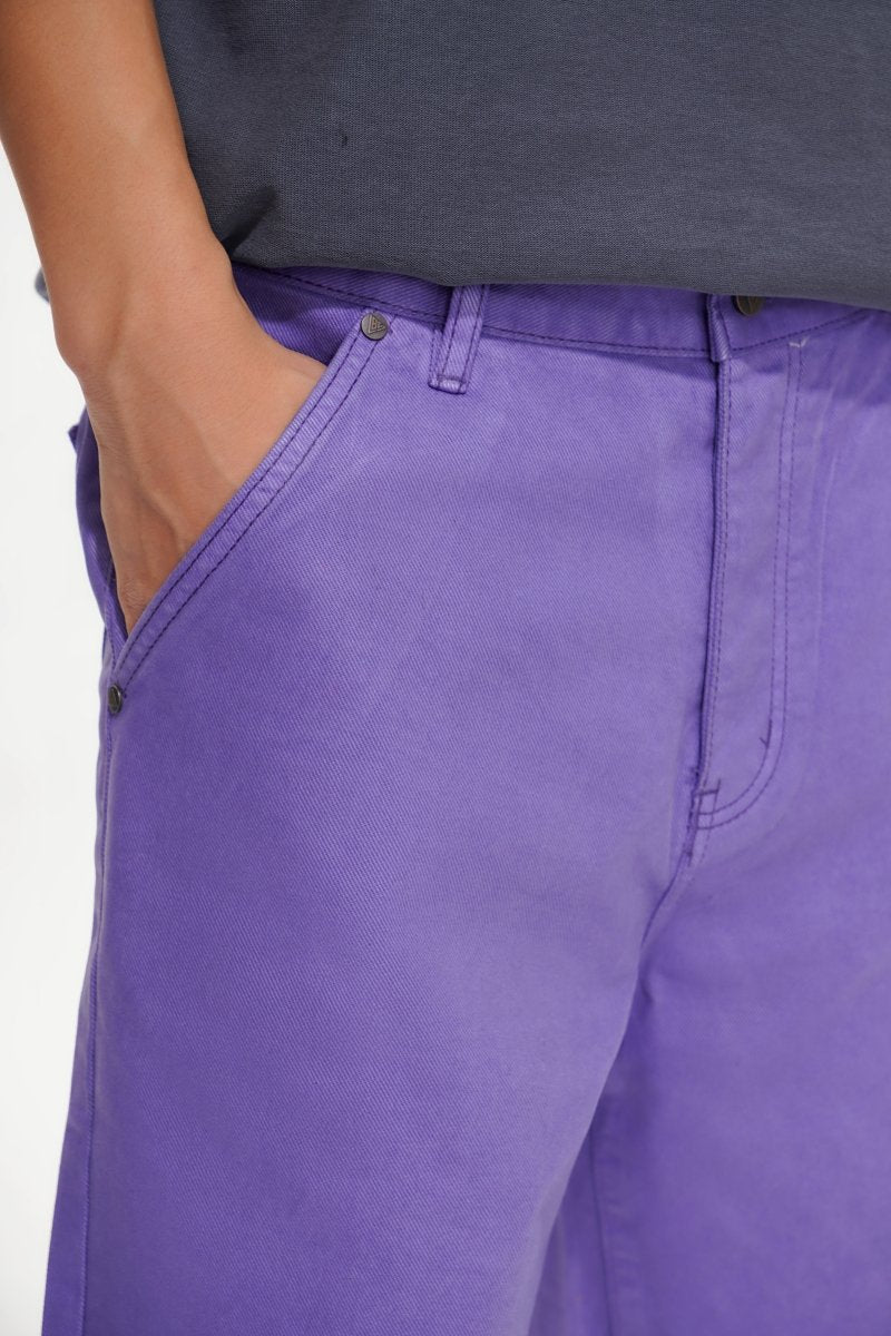 Mr.Shorts Purple Waxed Jorts - Valabasas