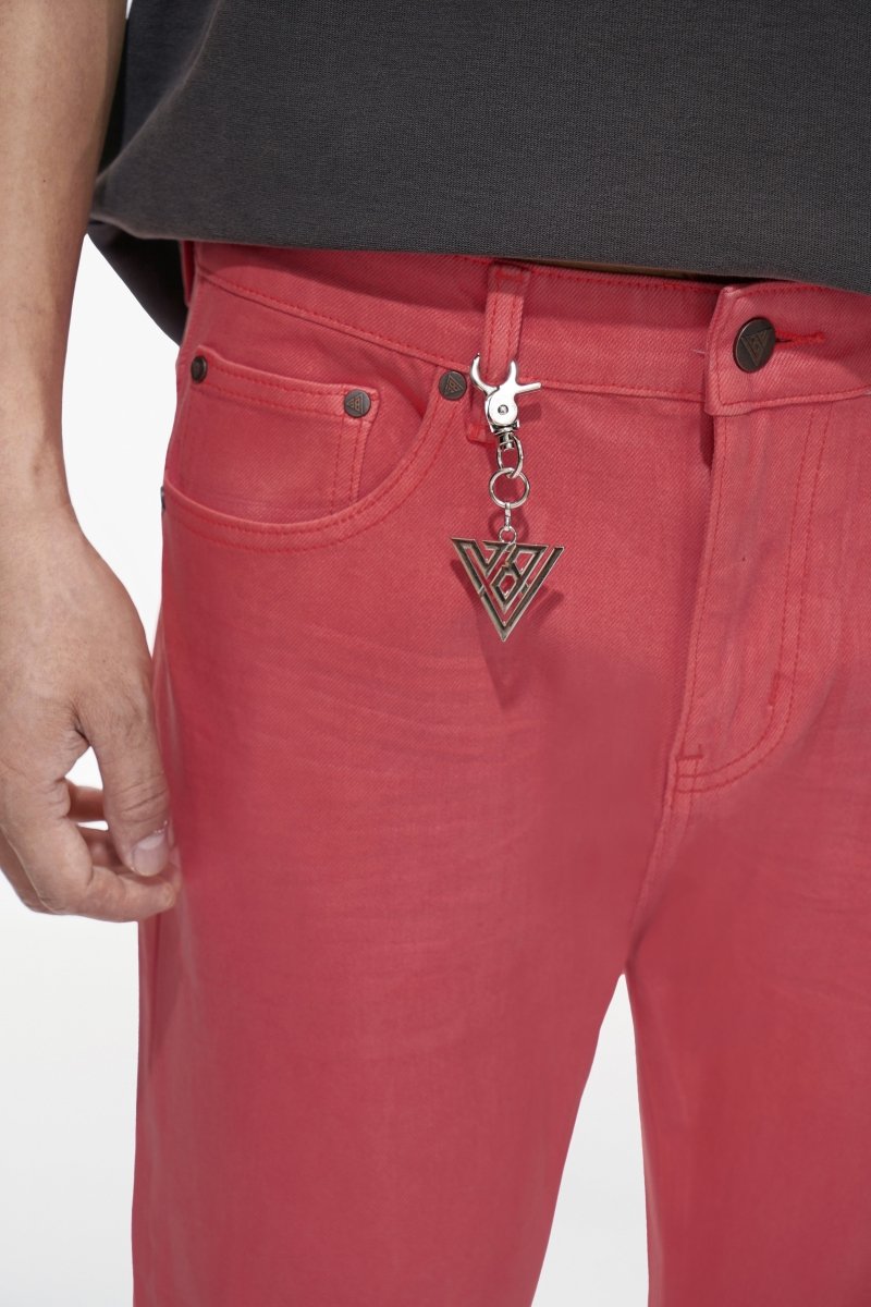 Mr.Slim Coral Waxed Skinny Jean - Valabasas