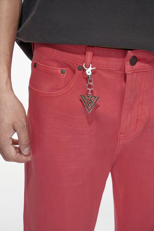 Mr.Slim Coral Waxed Skinny Jean - Valabasas