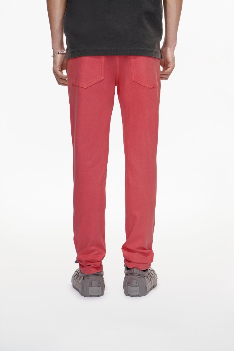 Mr.Slim Coral Waxed Skinny Jean - Valabasas