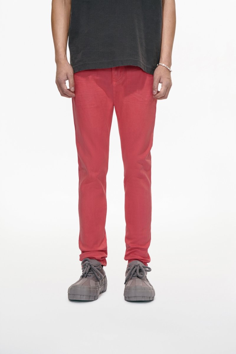 Mr.Slim Coral Waxed Skinny Jean - Valabasas
