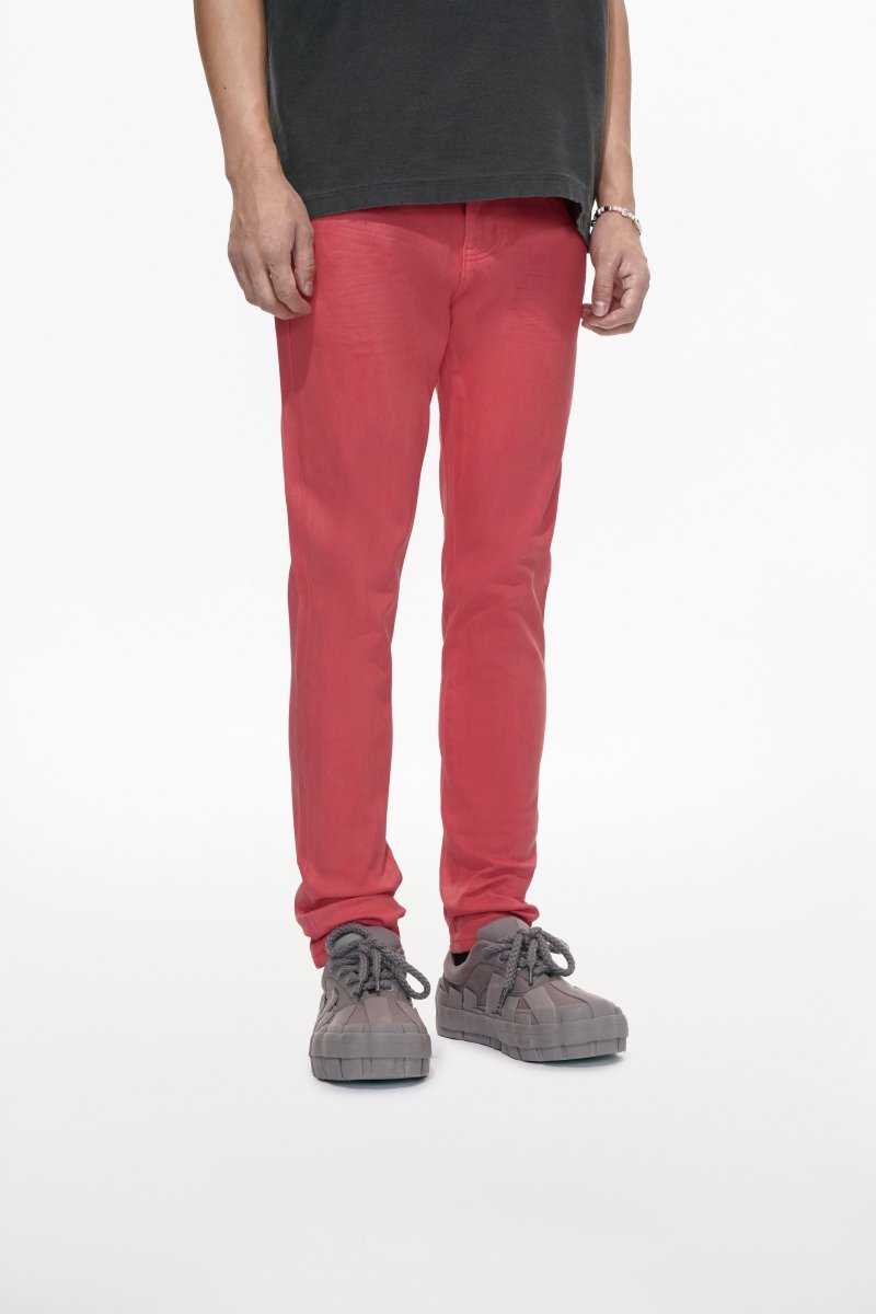 Mr.Slim Coral Waxed Skinny Jean - Valabasas