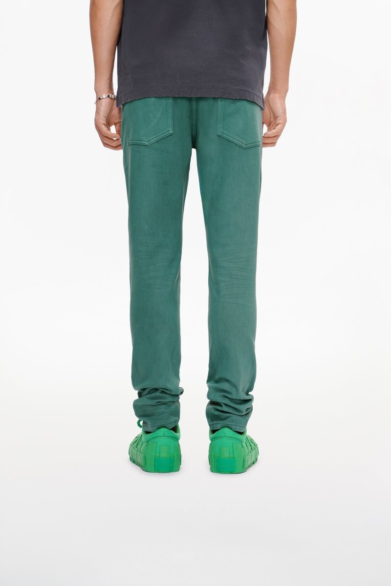 Mr.Slim Green Waxed Skinny Jean - Valabasas