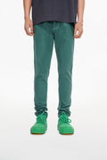 Mr.Slim Green Waxed Skinny Jean