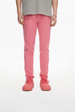 Mr.Slim Light Coral Waxed Skinny Jean