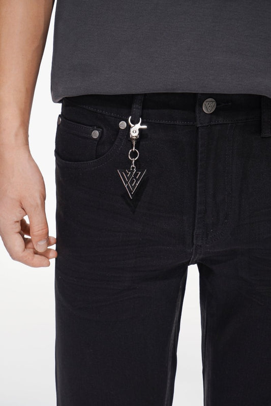 Mr.Stacked Black Waxed Jeans - Valabasas