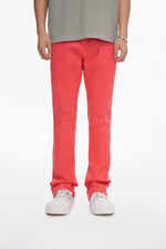 Mr.Stacked Coral Waxed Jean