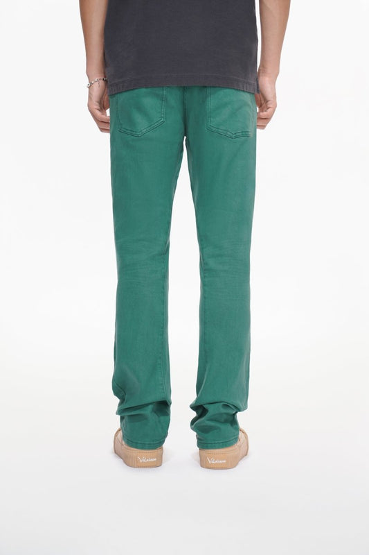 Mr.Stacked Green Waxed Jean - Valabasas