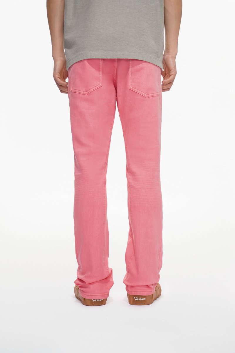 Mr.Stacked Light Coral Waxed Jeans - Valabasas
