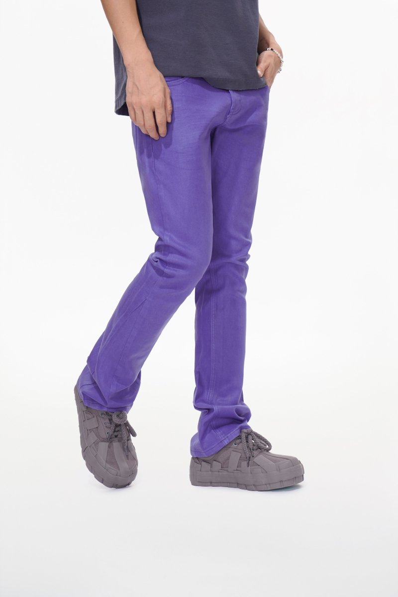 Mr.Stacked Purple Waxed Jean - Valabasas