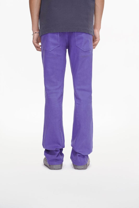 Mr.Stacked Purple Waxed Jean - Valabasas