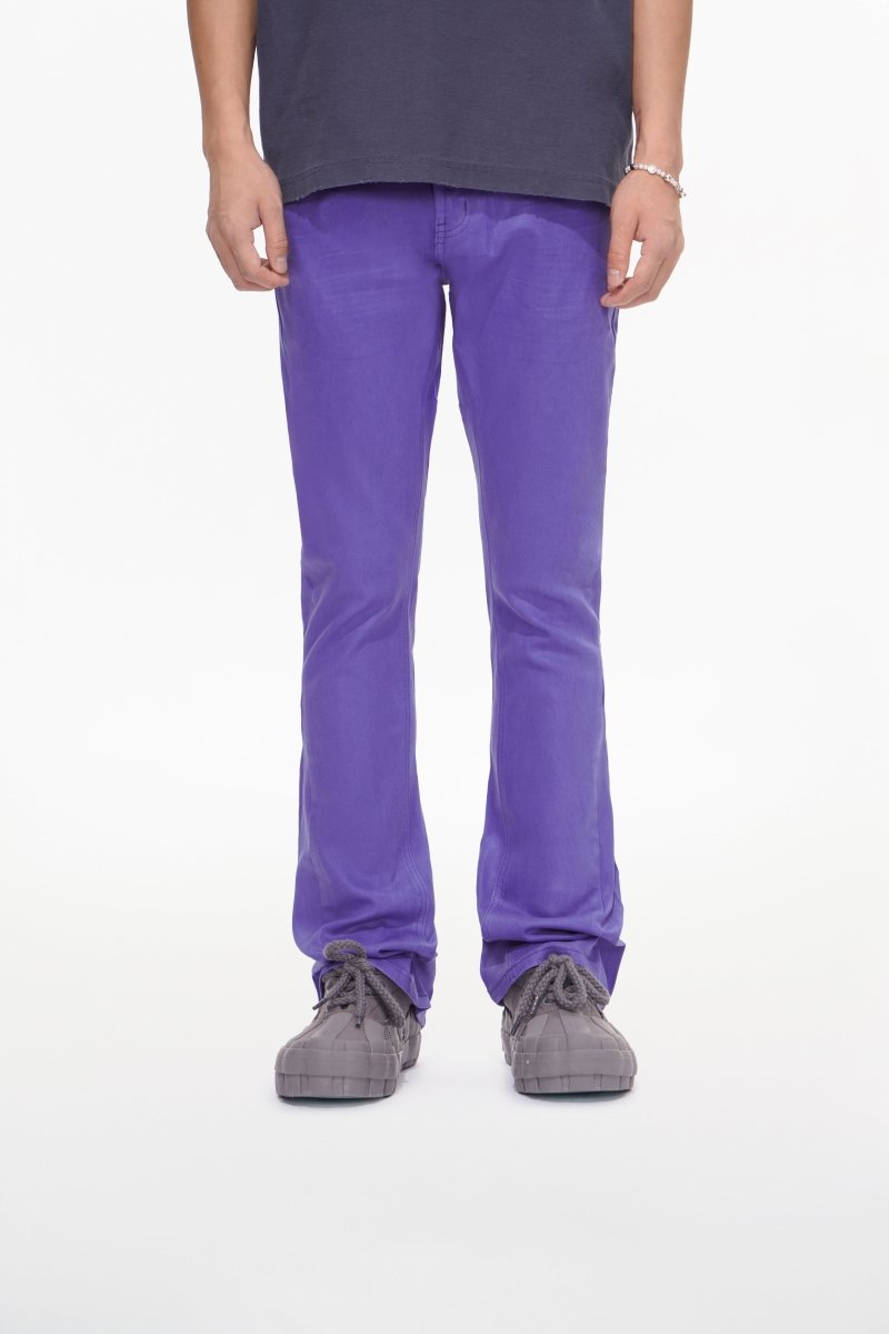 Mr.Stacked Purple Waxed Jean - Valabasas