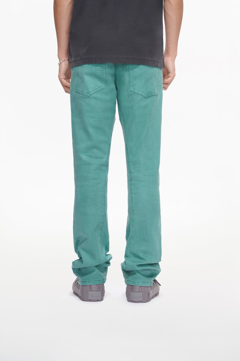 Mr.Stacked Teal Waxed Jean - Valabasas