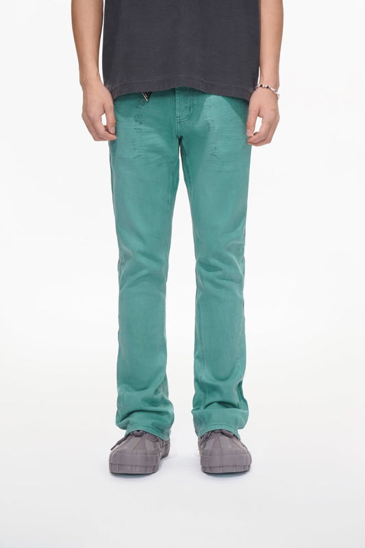 Mr.Stacked Teal Waxed Jean - Valabasas