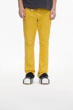 Mr.Stacked Yellow Waxed Jean