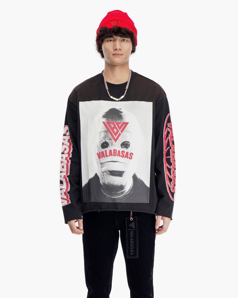 Mummy Vintage Black Long Sleeve T-Shirt - Valabasas