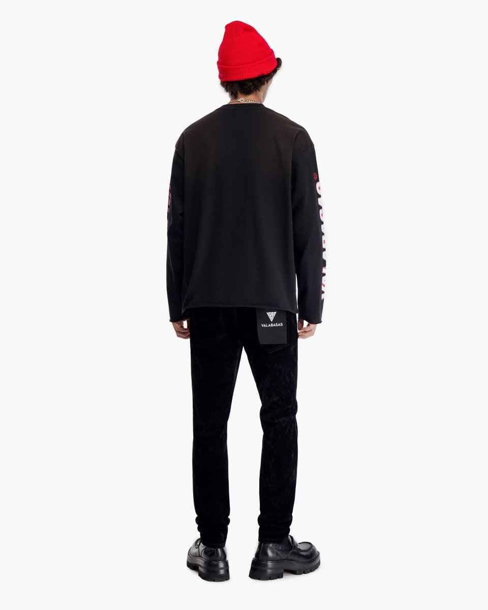 Mummy Vintage Black Long Sleeve T-Shirt - Valabasas