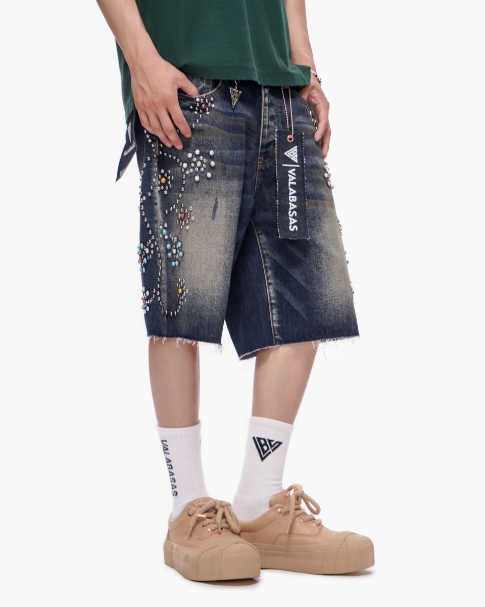 Muse Shorts Dark Blue Wash – Valabasas