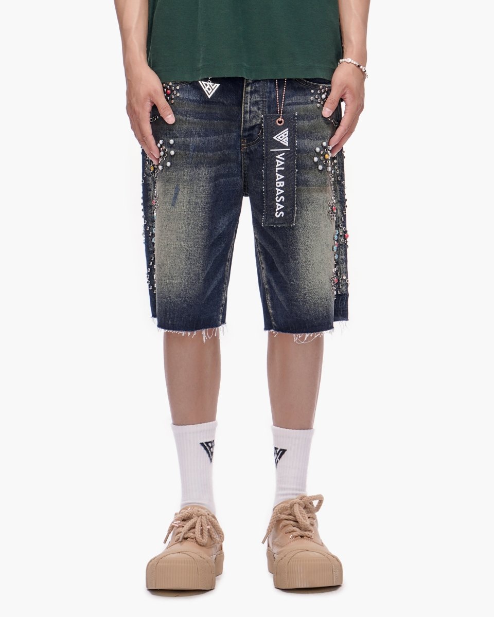 Muse Shorts Dark Blue Wash - Valabasas