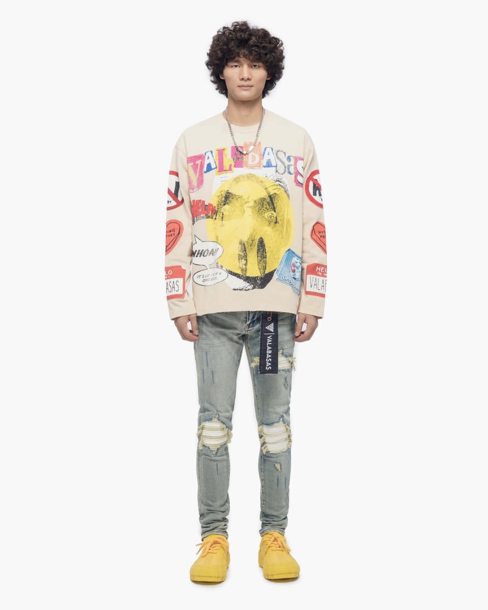 My Name Is Cream Crewneck - Valabasas