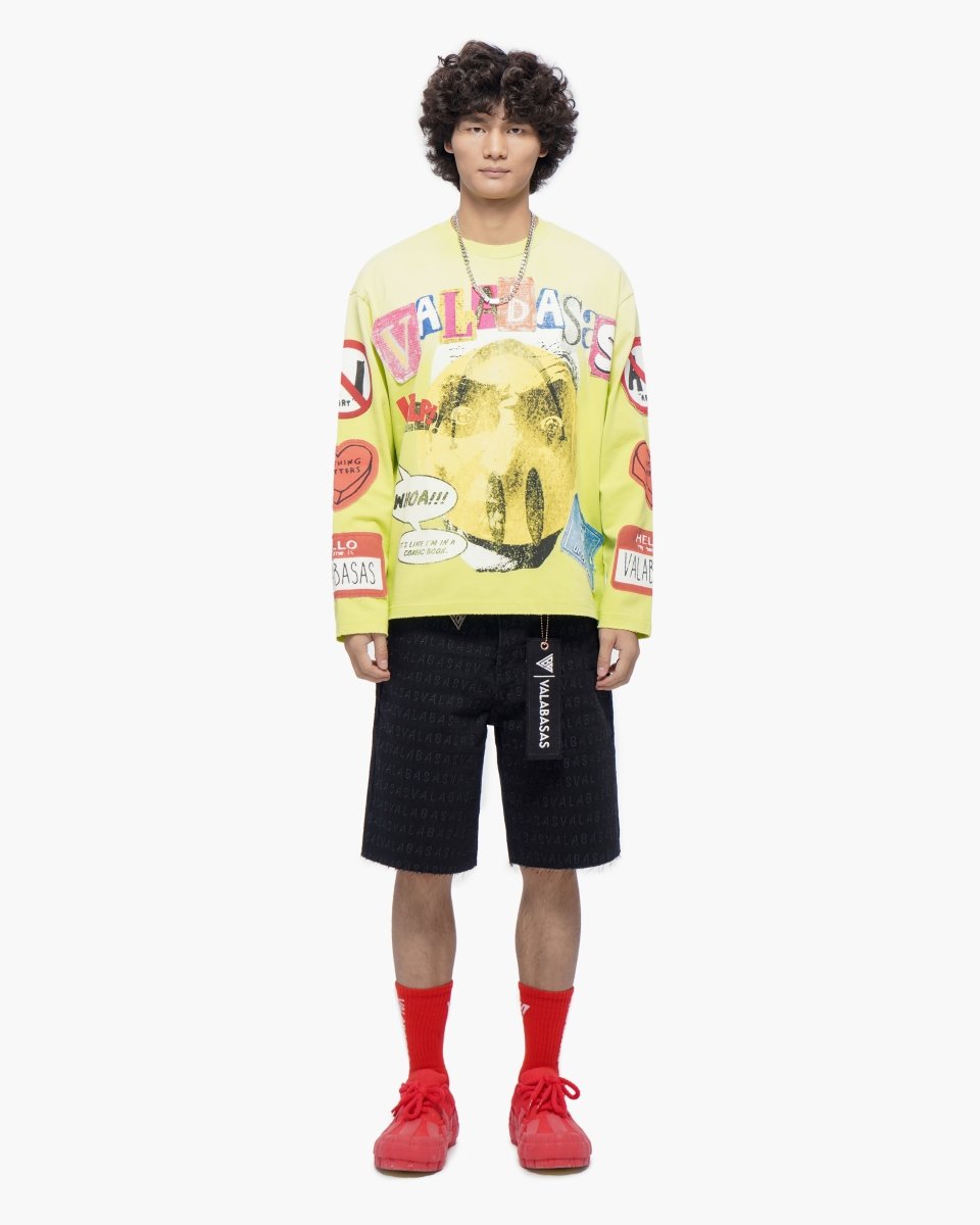 My Name Is Highlighter Crewneck - Valabasas