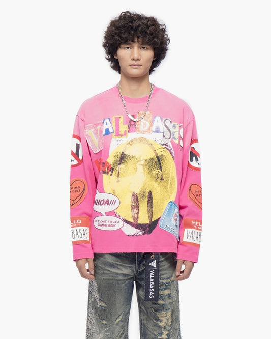My Name Is Hot Pink Crewneck - Valabasas