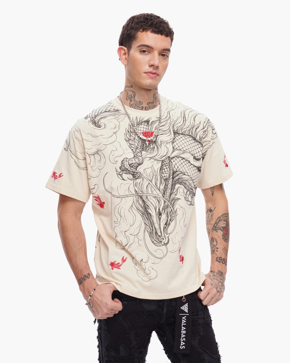 Mythic Flow Tee Beige - Valabasas