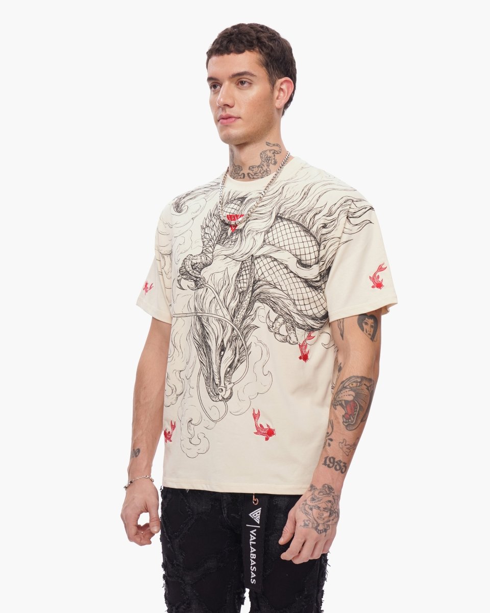 Mythic Flow Tee Beige - Valabasas
