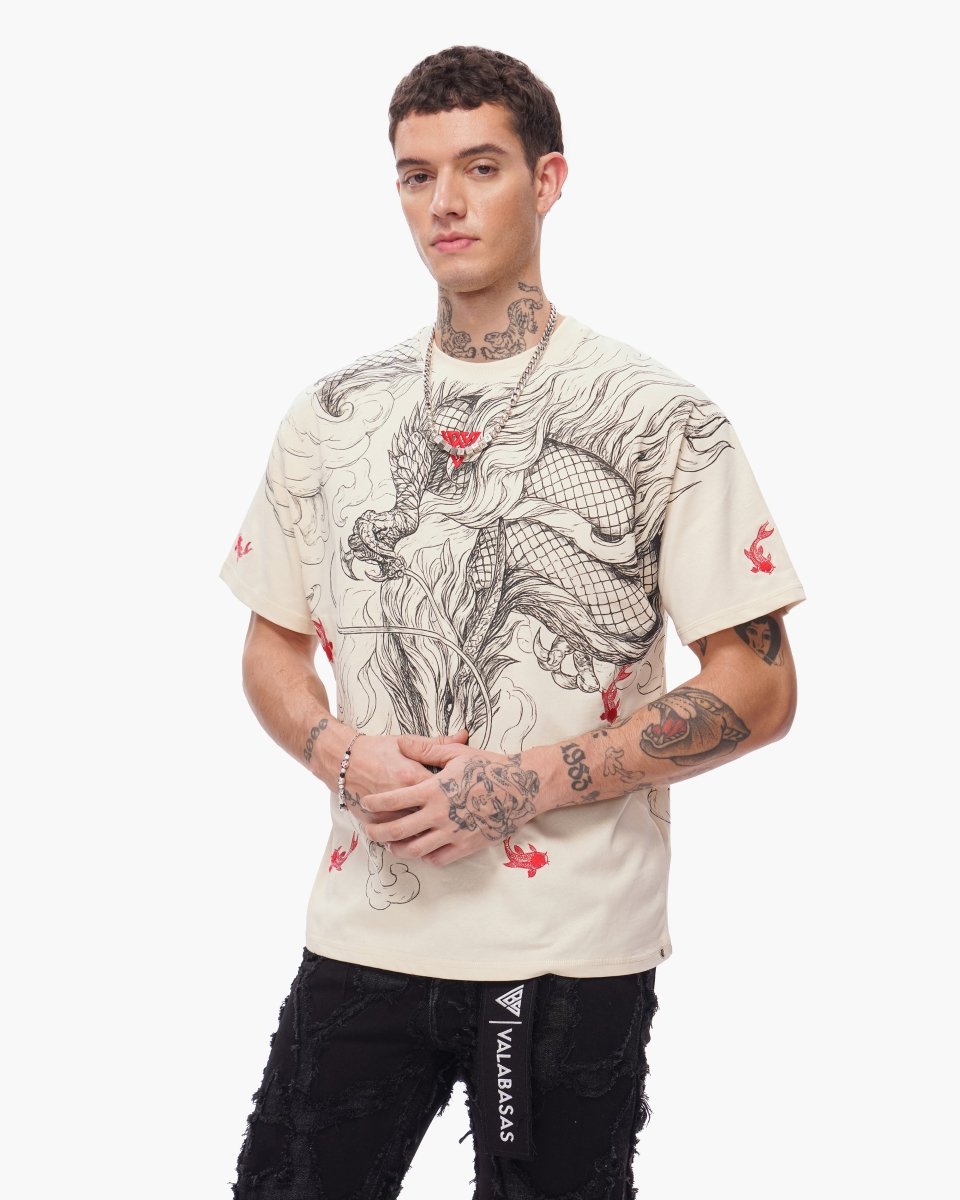 Mythic Flow Tee Beige - Valabasas
