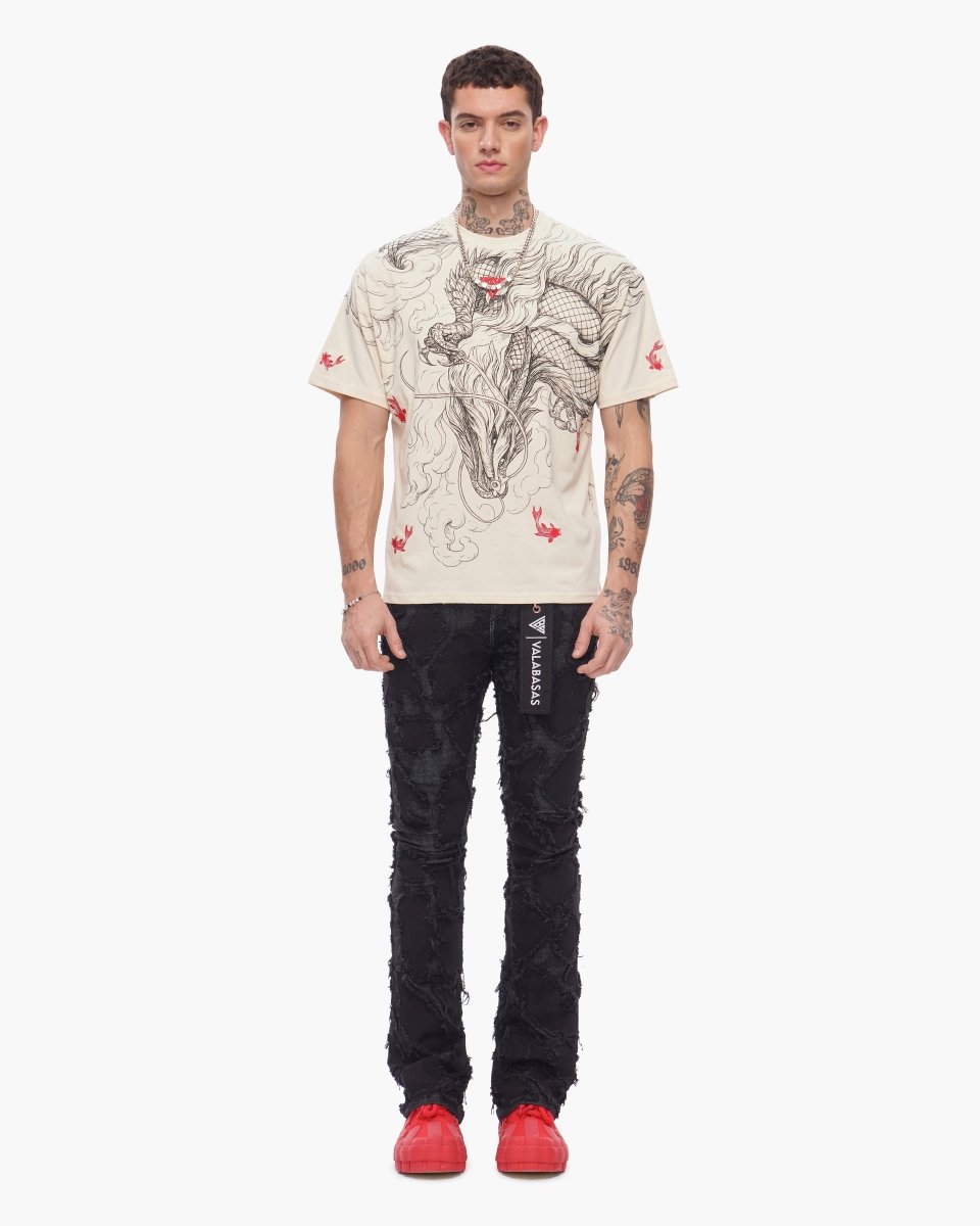 Mythic Flow Tee Beige - Valabasas
