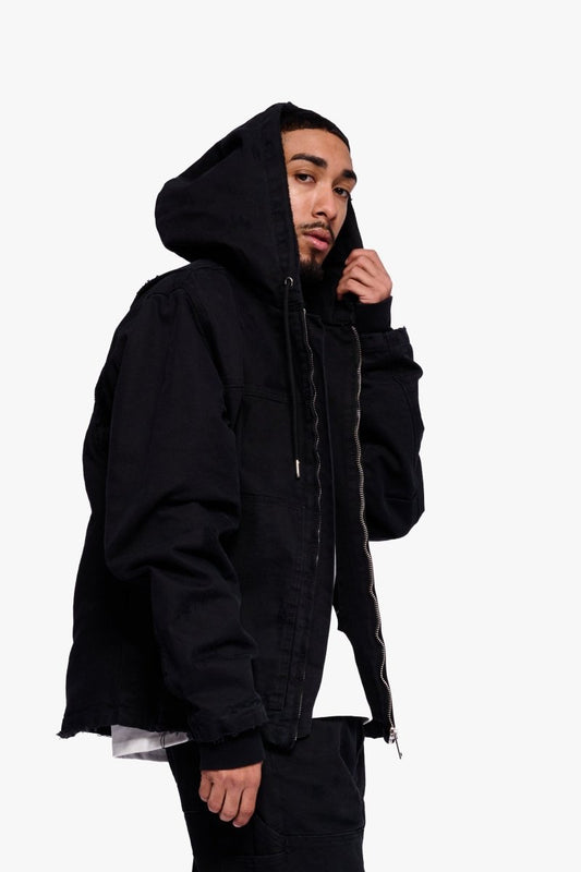 Nest Jacket Black Washed - Valabasas