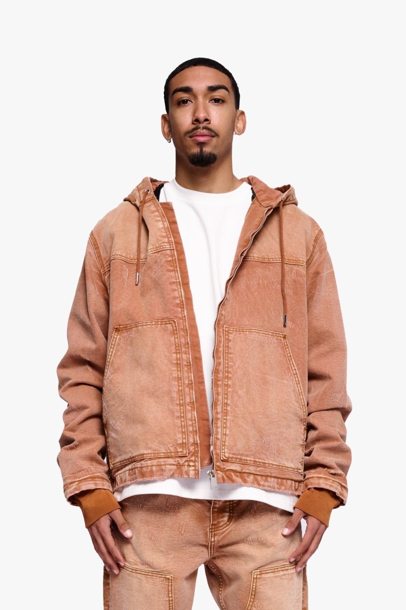 Nest Jacket Brown Washed - Valabasas
