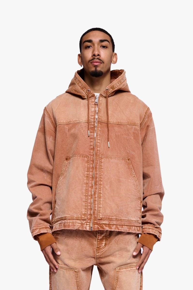 Nest Jacket Brown Washed - Valabasas