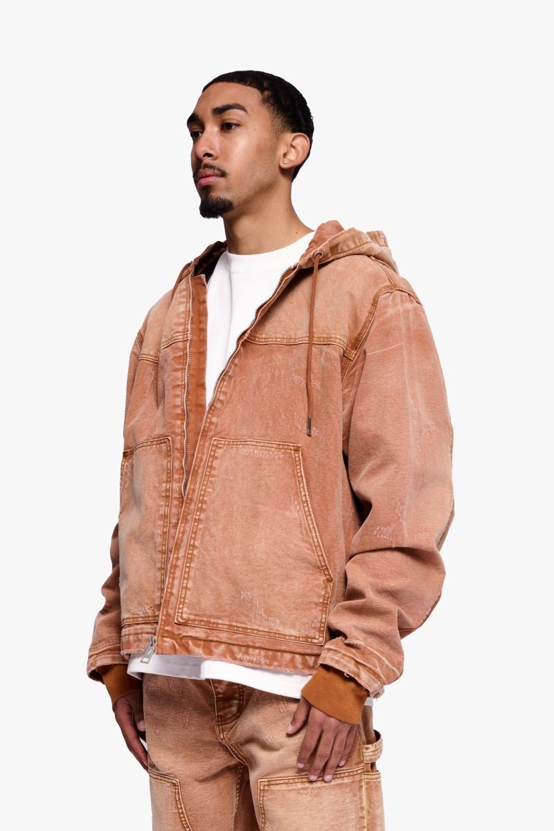 Nest Jacket Brown Washed - Valabasas