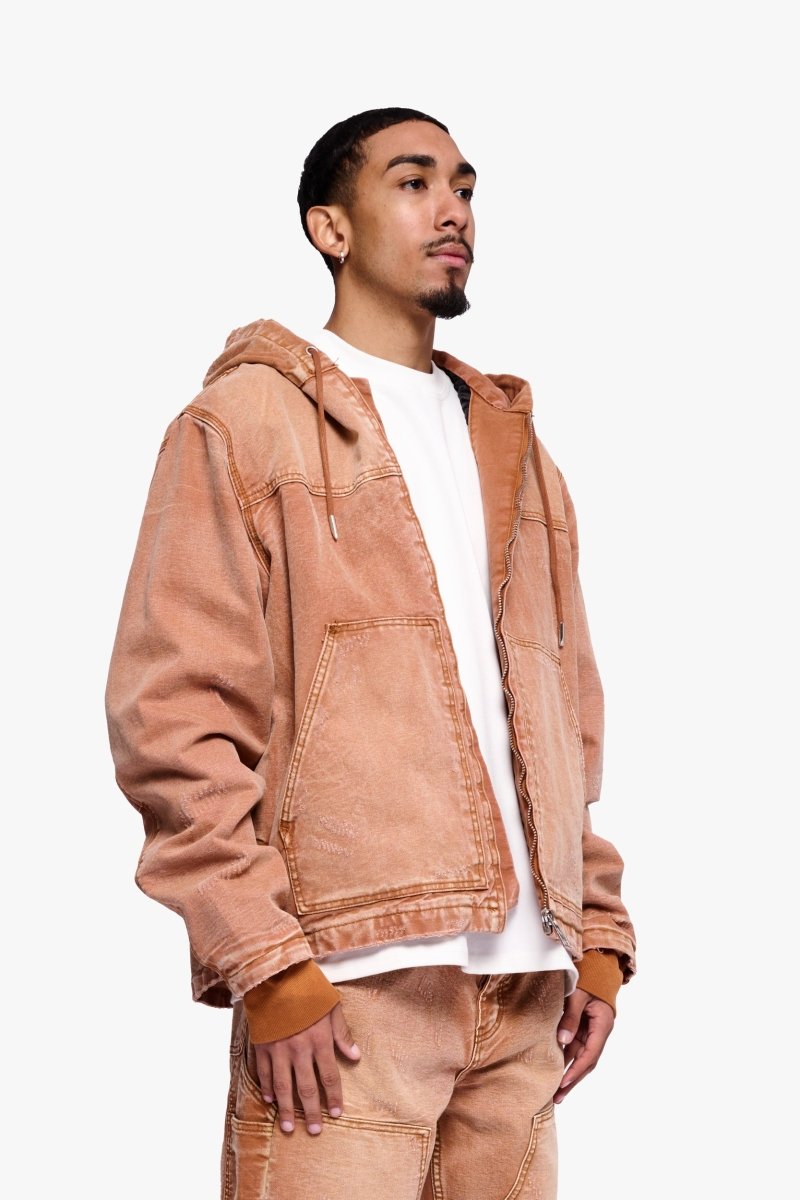 Nest Jacket Brown Washed - Valabasas