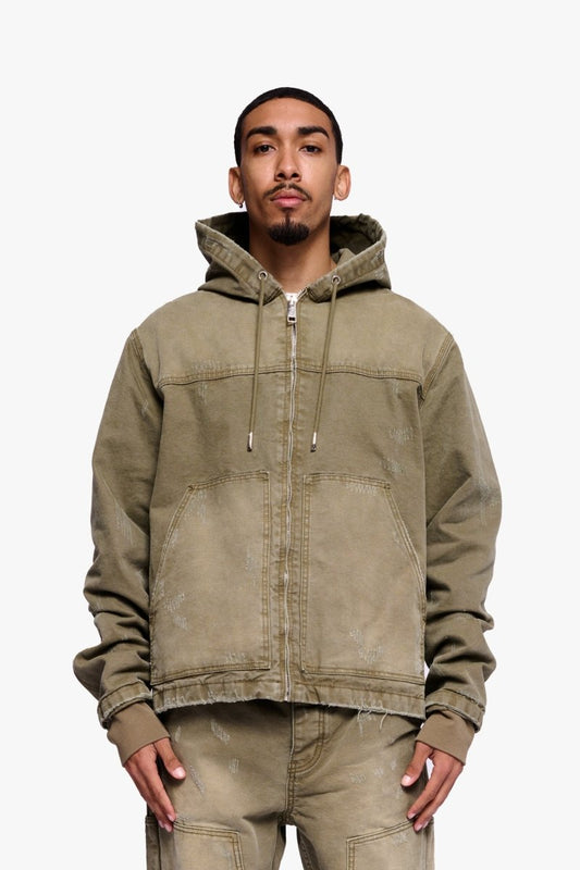 Nest Jacket Green Washed - Valabasas