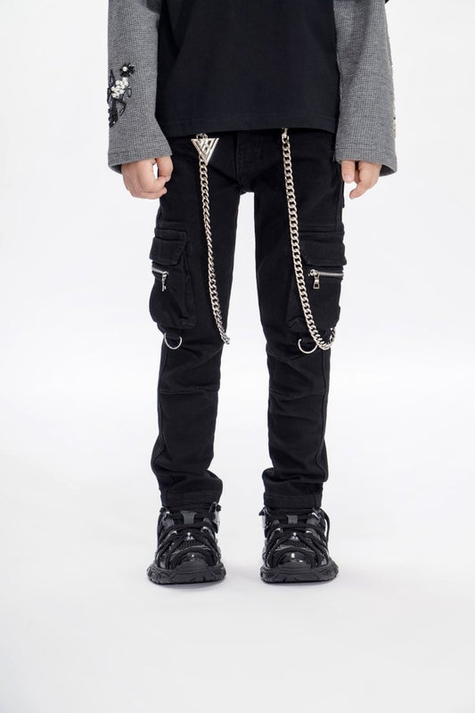Nico Black Kids Skinny Jeans - Valabasas