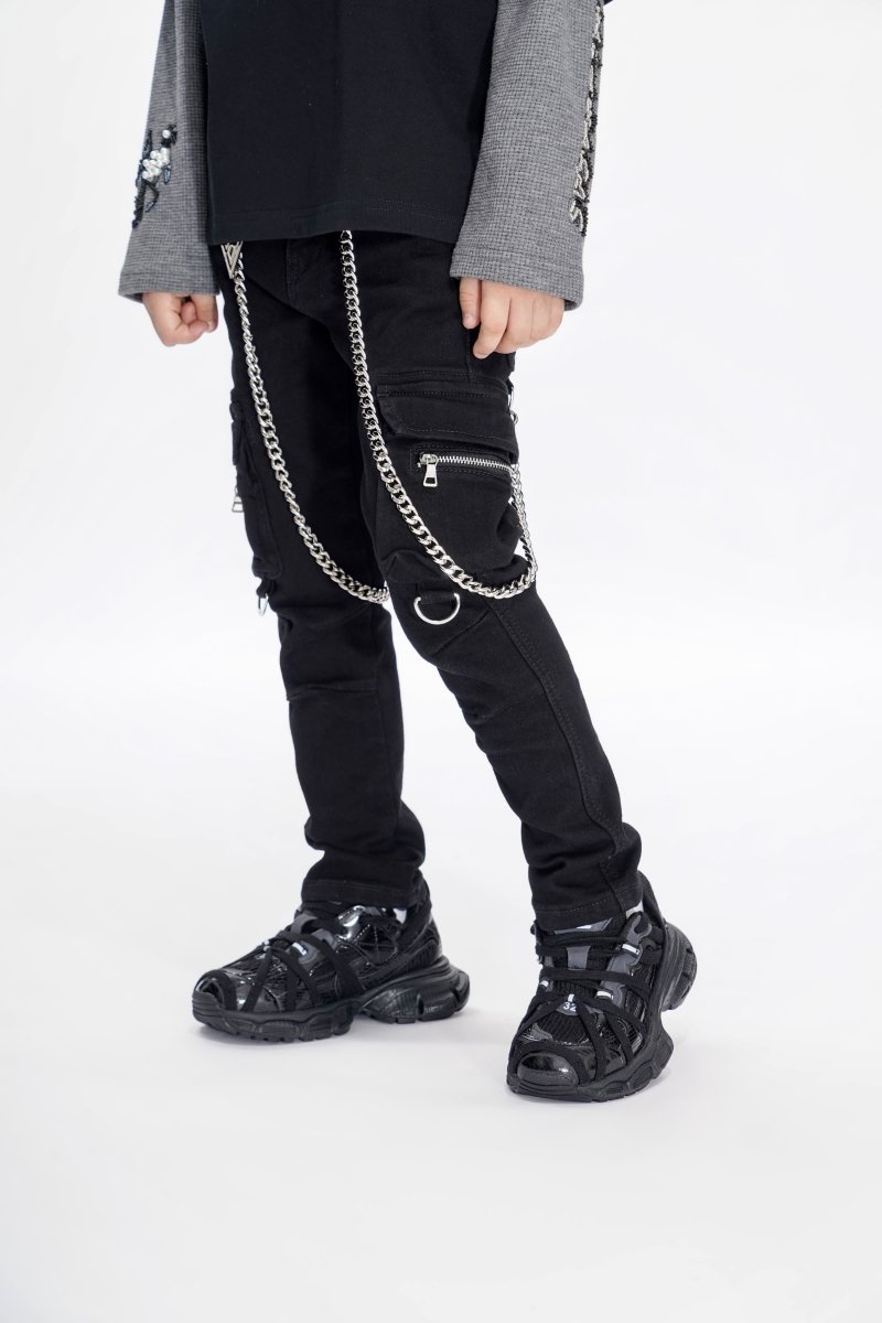 Nico Black Kids Skinny Jeans - Valabasas
