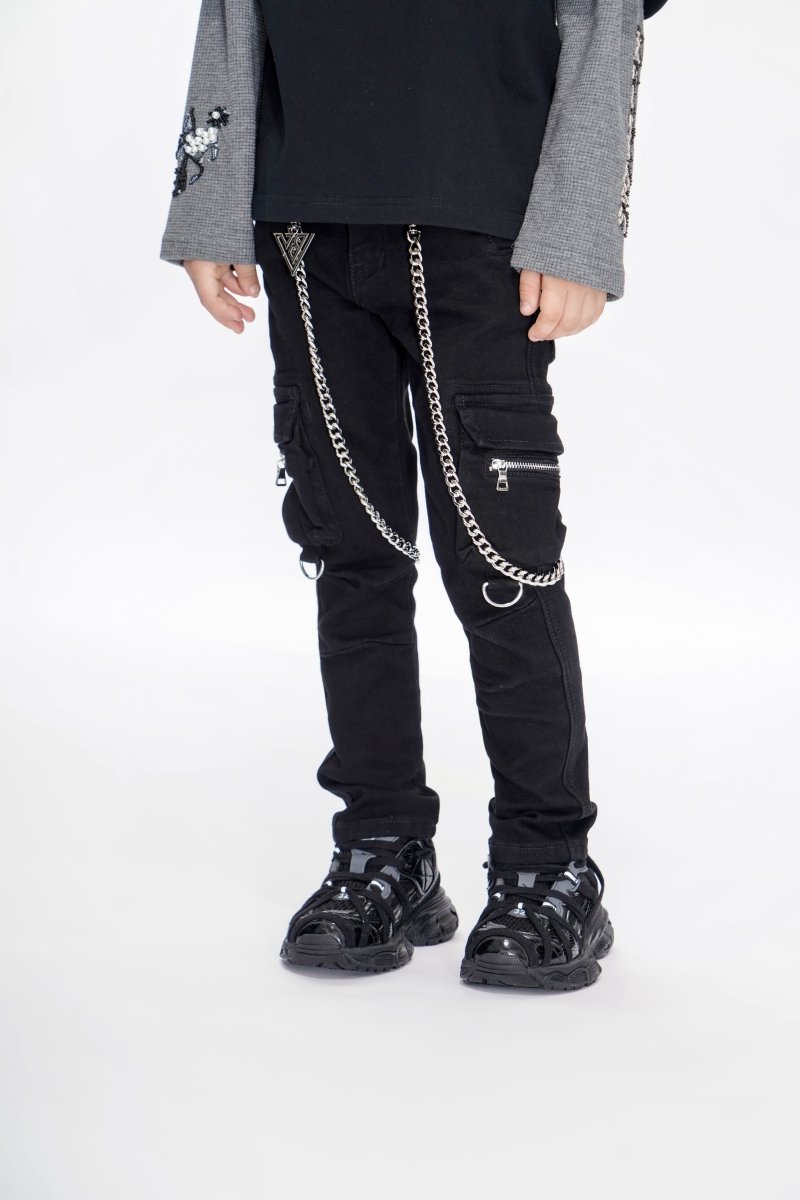 Nico Black Kids Skinny Jeans - Valabasas