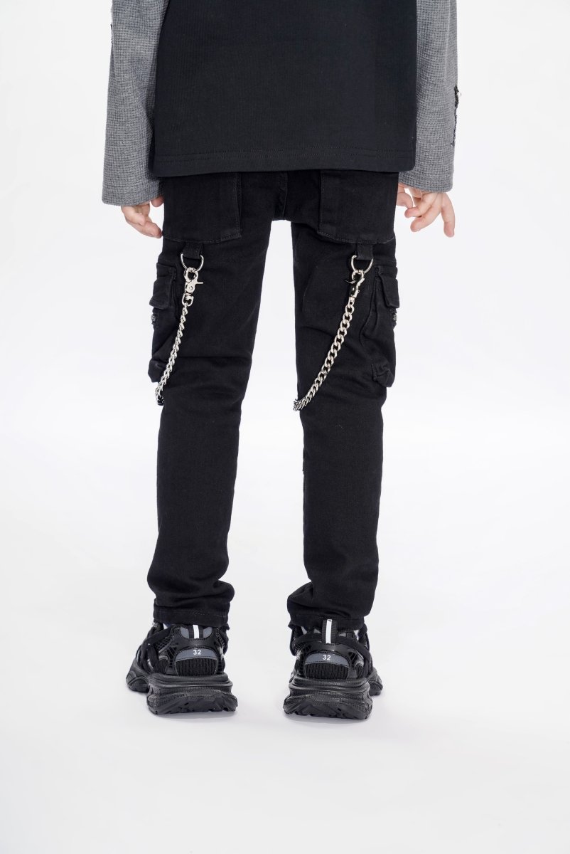 Nico Black Kids Skinny Jeans - Valabasas
