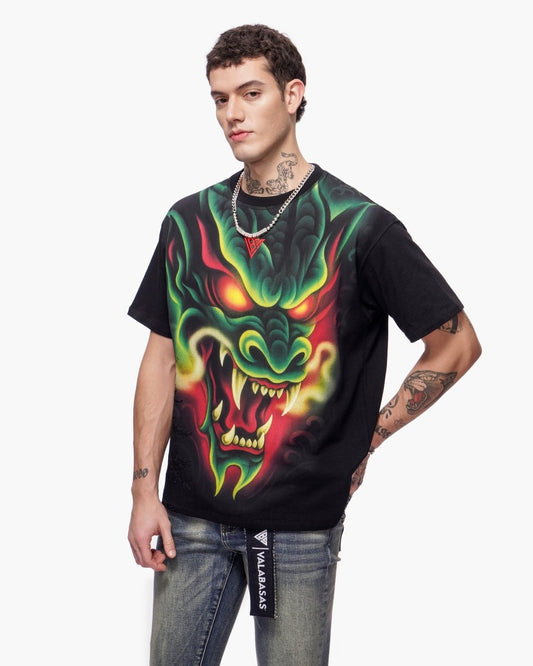 Night Serpent Tee Black - Valabasas