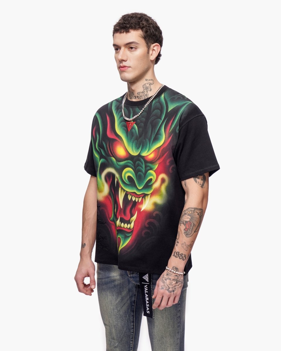 Night Serpent Tee Black - Valabasas