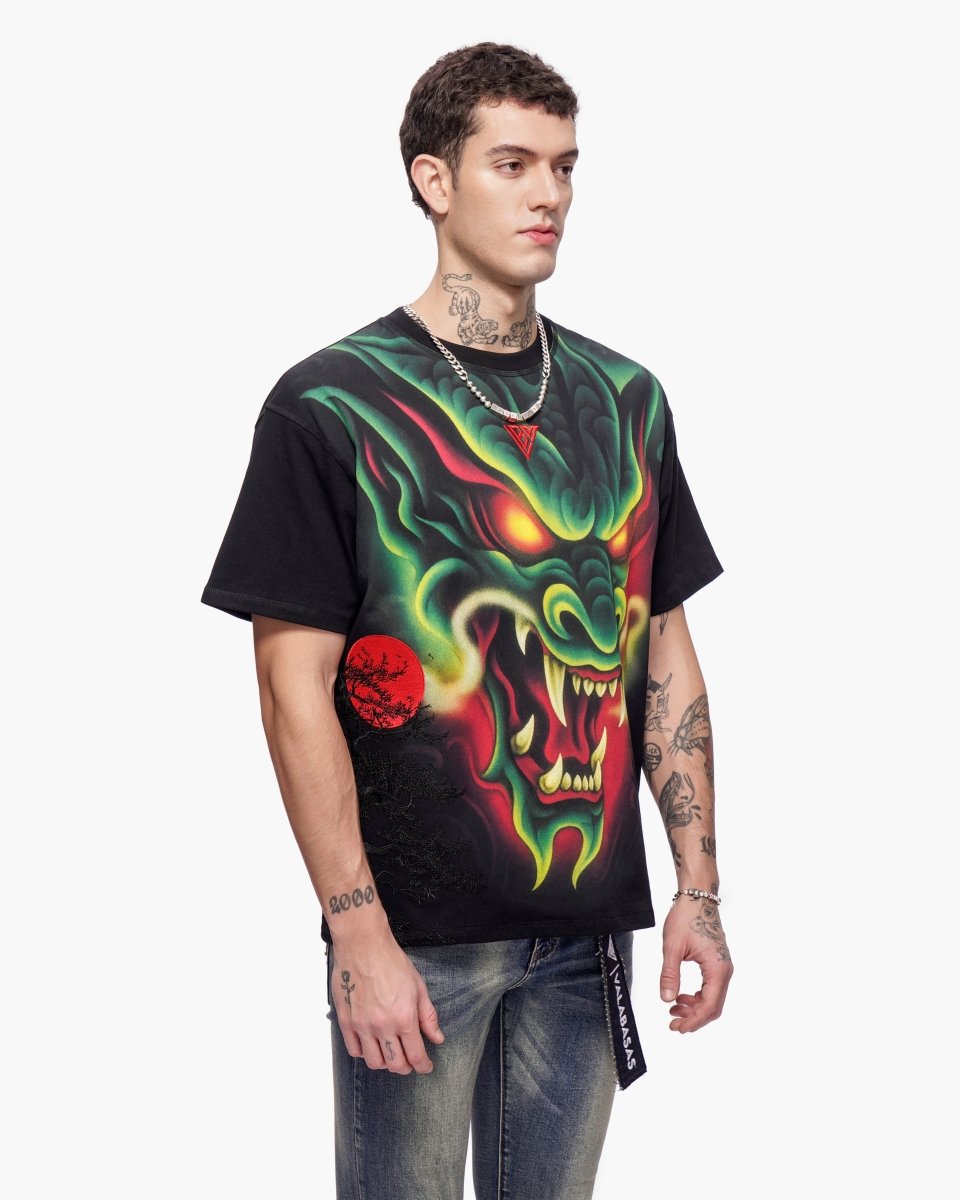 Night Serpent Tee Black - Valabasas