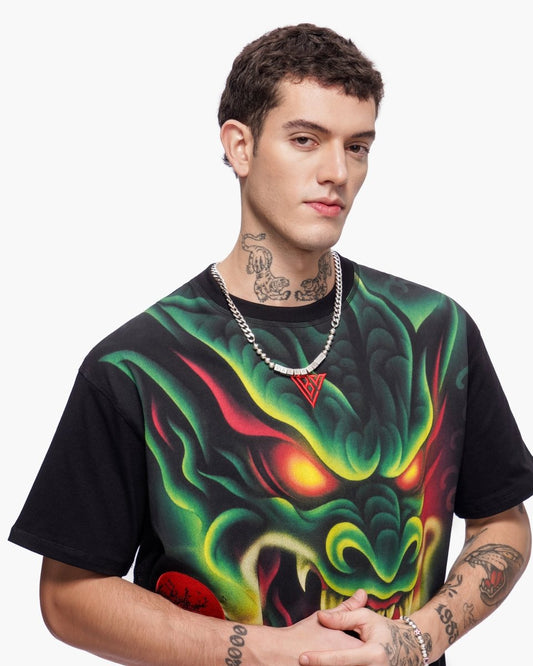 Night Serpent Tee Black - Valabasas
