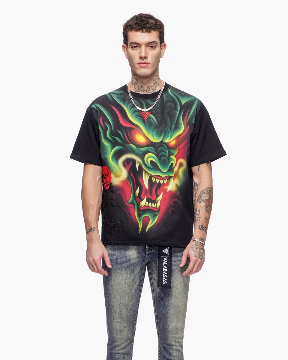Night Serpent Tee Black - Valabasas