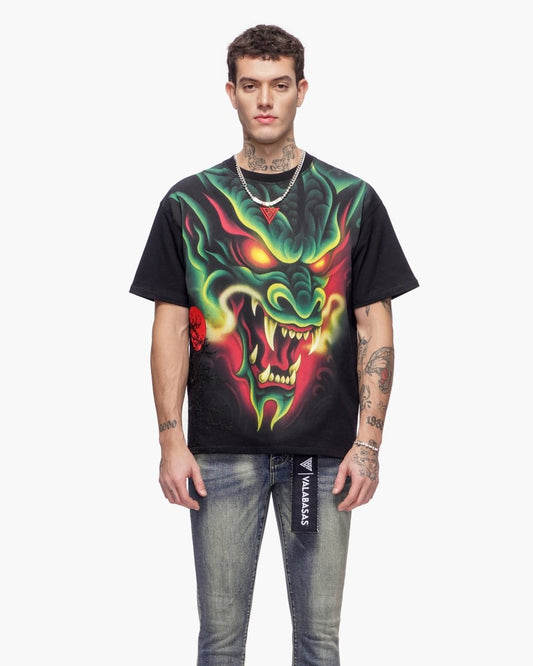 Night Serpent Tee Black - Valabasas